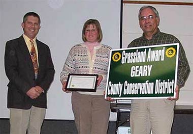 John and Bonnie receieving the USDA Grassland Conservation Award